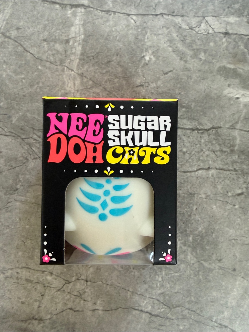 SUPER RARE Needoh Sugar Skull Cats Squishy Toy